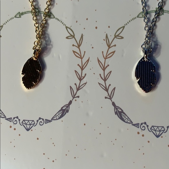 NWT Wild and Free Feather Friendship Necklaces - Picture 7 of 9
